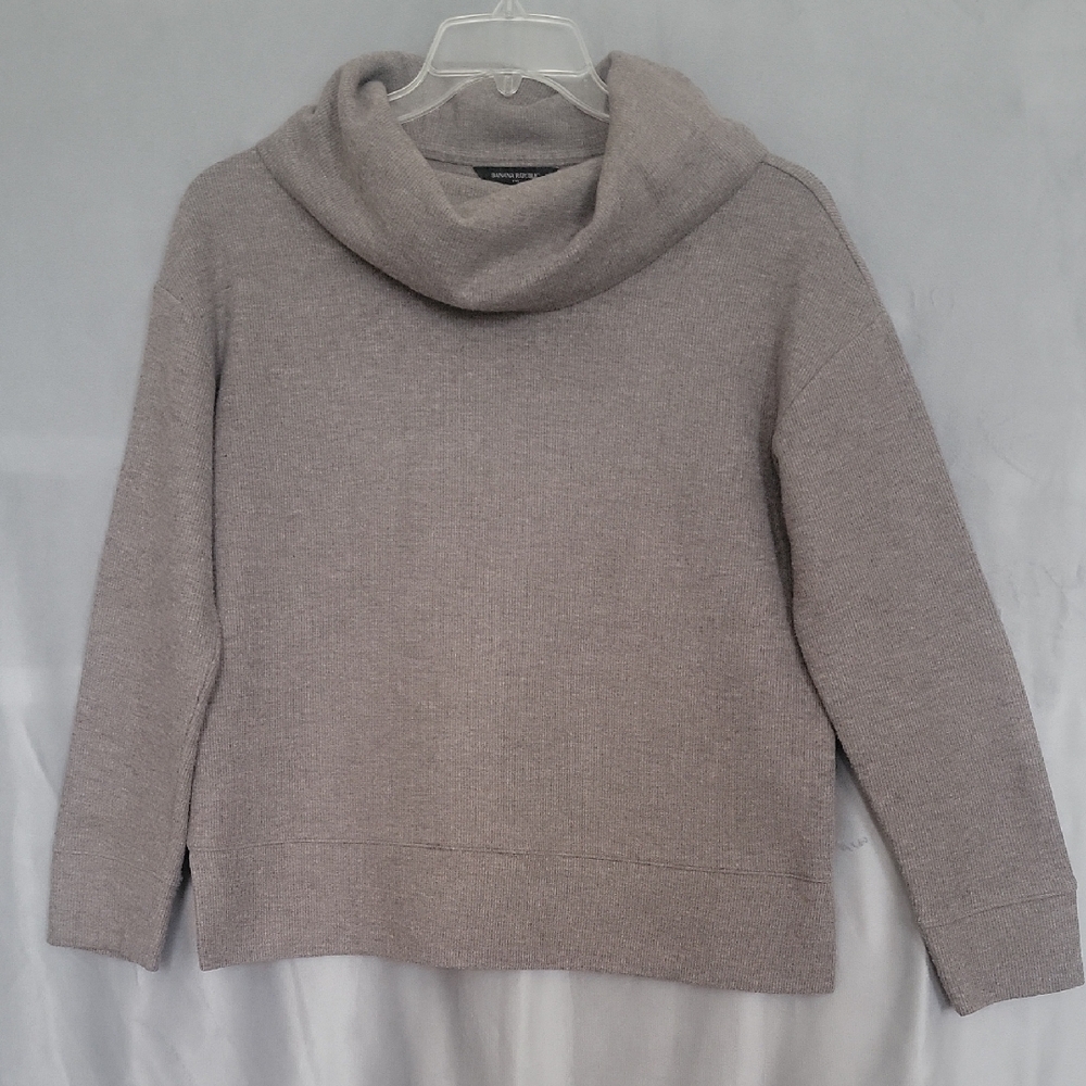 Banana Republic Women's Cozy Cowl Neck Sweater - Beige, Size M